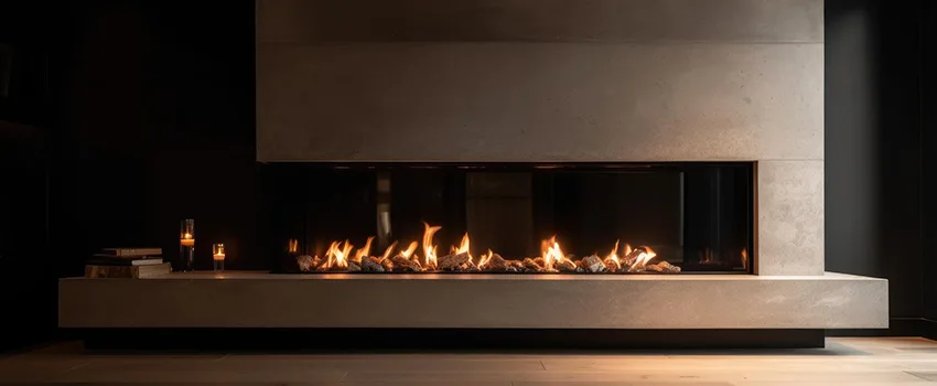 Gas Fireplace Ember Bed Design Services in Moraga, California