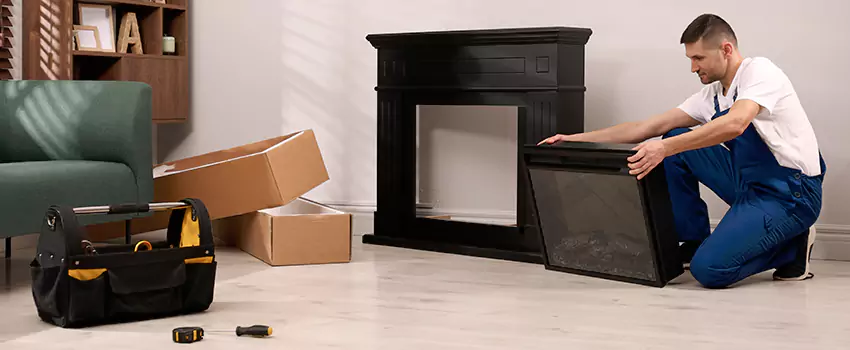 Old Rusted Metal Fireplace Repair And Replacement in Moraga, CA